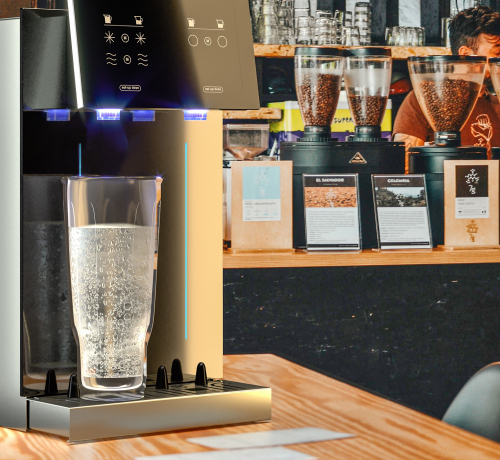 Powersoda Mineralwasser Maschine in der Bar